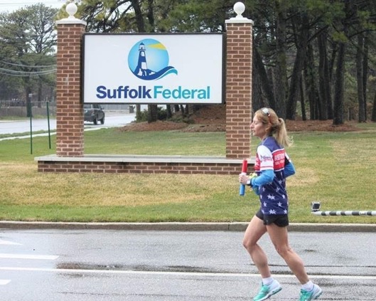 Running It Forward: Suffolk Federal’s Ultra-Marathon Runner Eva Casale  Once Again Raises Over $30,000 for Veterans After Running 7 Marathons in 7 Days (more than 192 miles)