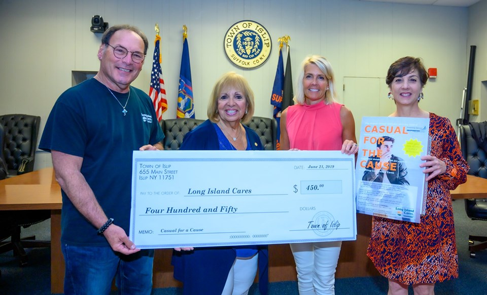 Islip Town Fund Raises for Long Island Cares