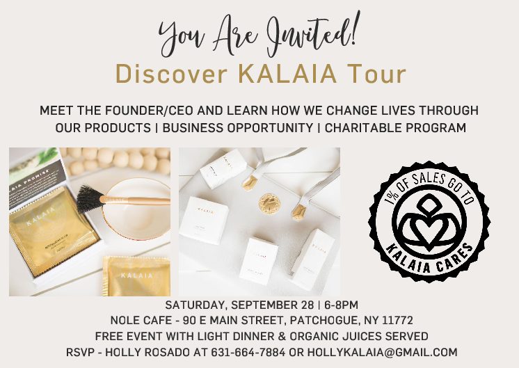 Kalaia CEO to Visit Patchogue For Female Entrepreneur Event