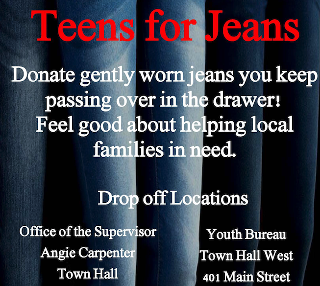 Islip Youth Bureau Kicks-Off Teens for Jeans Drive