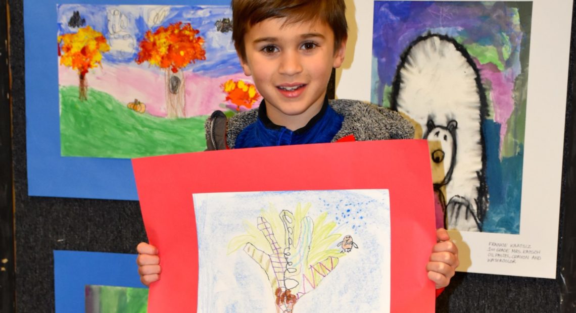 Islip’s young artists displayed at public library