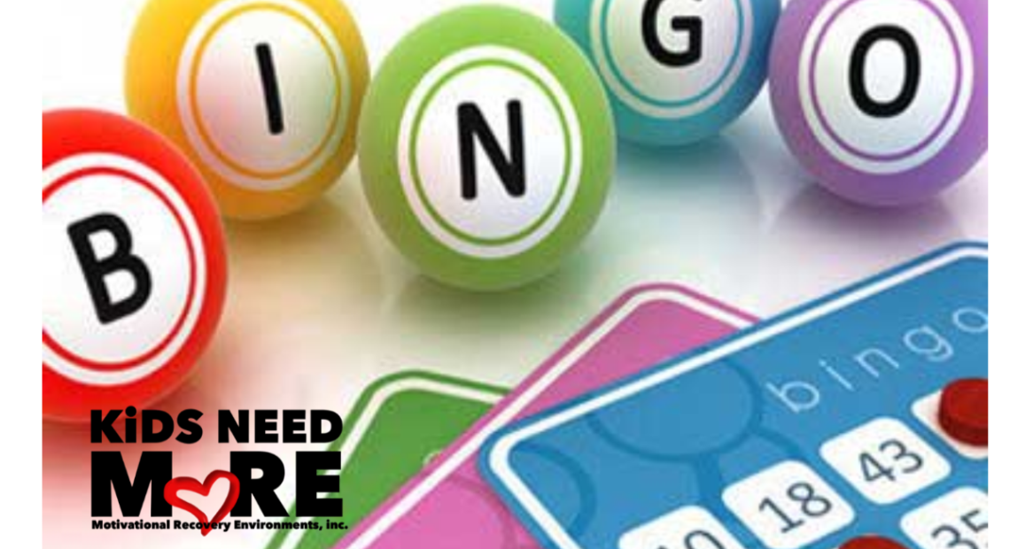 Join Kids Need More For Virtual Bingo Each Friday Night At 7PM!