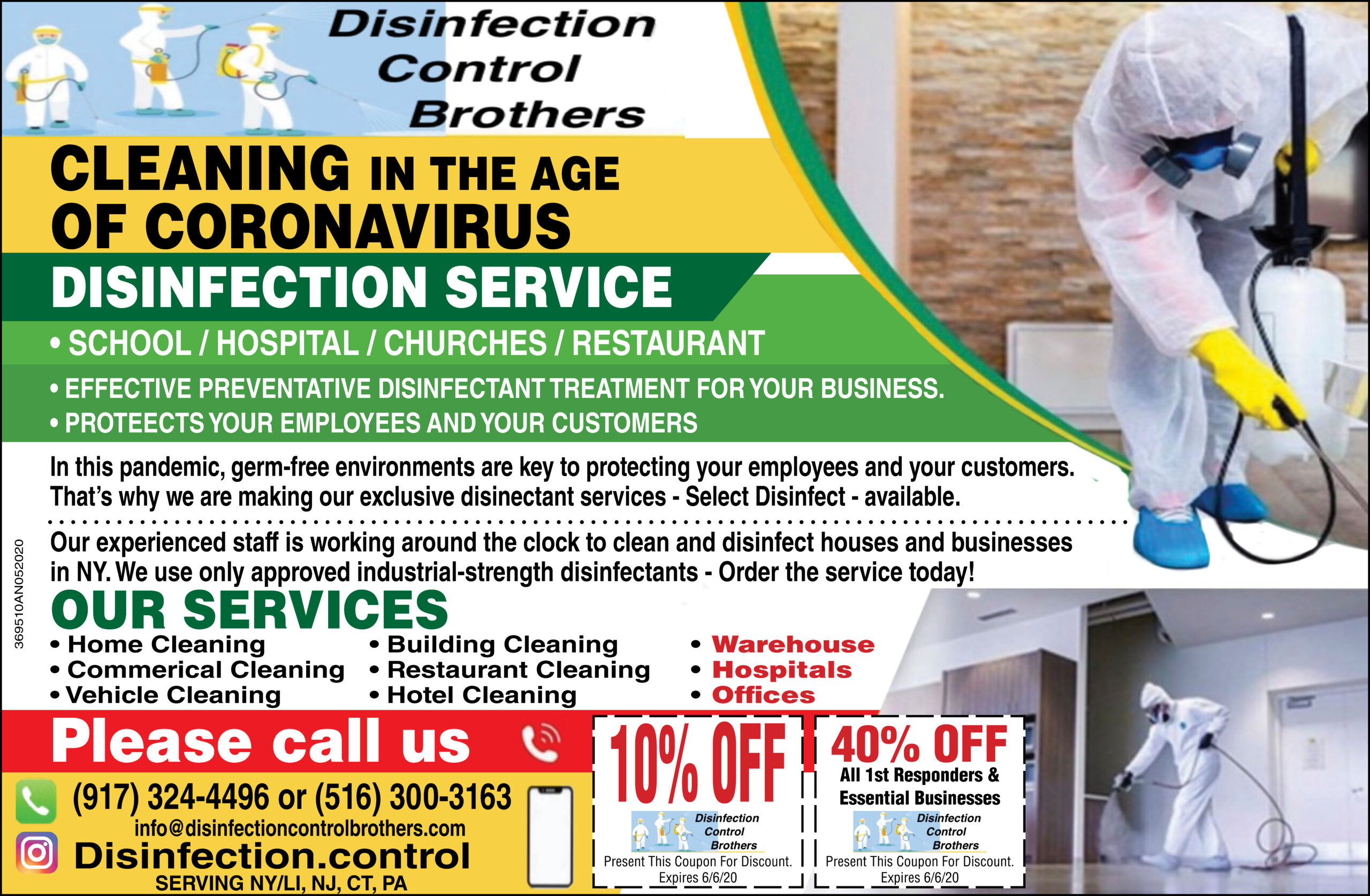 Disinfection Control Brothers Is Here For You!