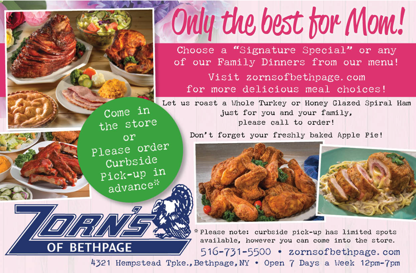 Zorn&#8217;s of Bethpage Wants To Serve You This Mother&#8217;s Day!
