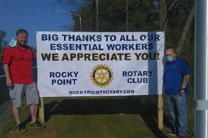 New Roadside Sign Thanks Essential Workers