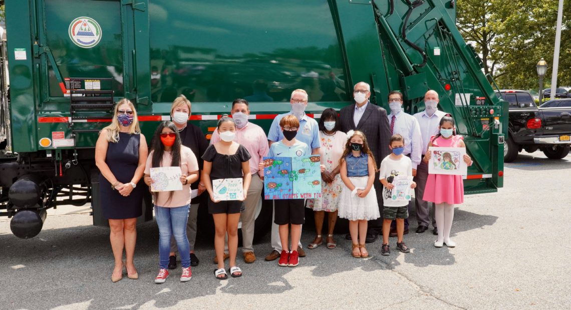 Clavin and Town Board Honor Finalists of Recycling Poster Contest; Student Artwork to be Displayed on Town Recycling Trucks