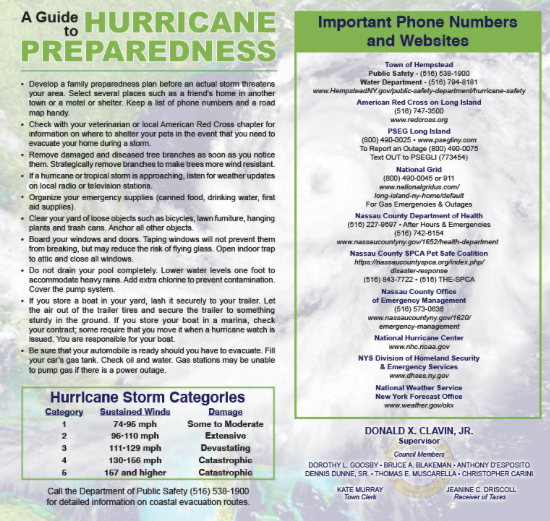 Weather Update and Storm Preparedness Tips From the Town of Hempstead
