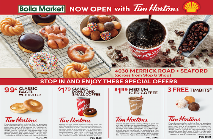 Bolla Market Opens in Seaford with Tim Hortons!