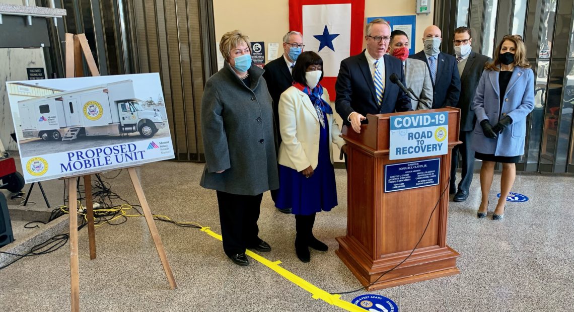Hempstead Town Announces Mount Sinai South Nassau New Testing and Vaccination Mobile Unit