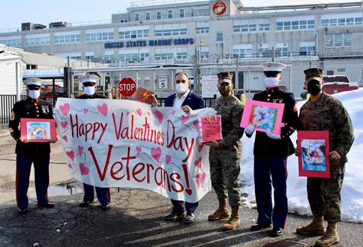 “Valentine’s for Veterans” Delivered to United States Marines