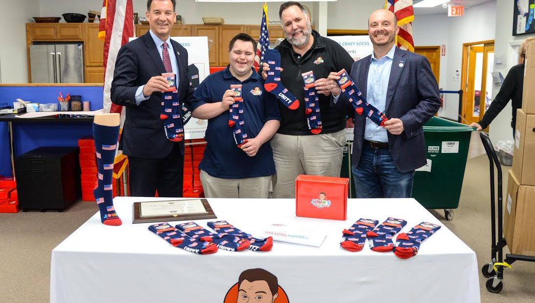 John’s Crazy Socks Founders John and Mark Cronin and Congressmen  Announce Initiative to Give Unity Socks to all Members of Congress