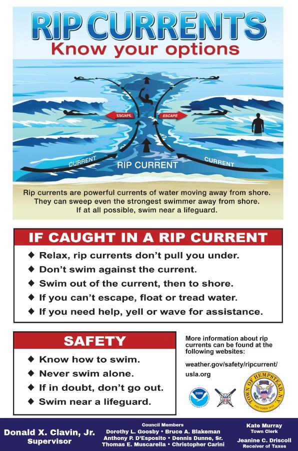 Clavin, Council Members &#038; Lifeguards Help Beachgoers Learn How to ‘Beat the Grip of the Rip’