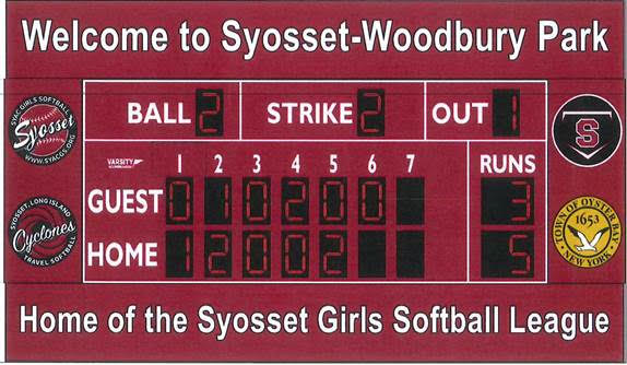 Syosset Girls Softball League to Enhance Syosset-Woodbury Park  with New Scoreboard