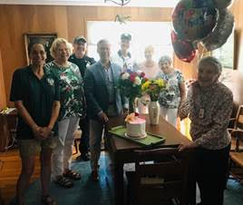 Friends in West Islip Celebrate 102 Year Old Veteran’s Birthday