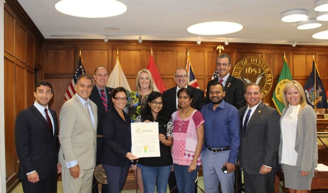 Town Honors Plainview-Old Bethpage 8th Grader