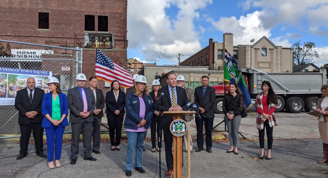 Rep. Zeldin Joins Supervisor Aguiar, Local Officials and Residents at Demolition of Two Buildings in Downtown Riverhead