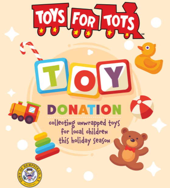 Clavin &#038; Council Members Announce U.S. Marines Toys For Tots Drive – Town Of Hempstead To Host “Cruise Thru” Collection Event At Baldwin Park On December 11th