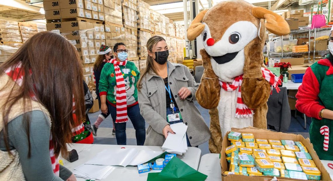 Northwell Staff Packs Over 2,000 Holiday Gifts For Youngsters In Need