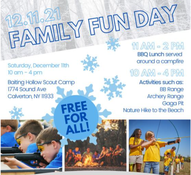 Suffolk County Council, Boy Scouts Of America, Announces Family Fun Day For All Suffolk County Families