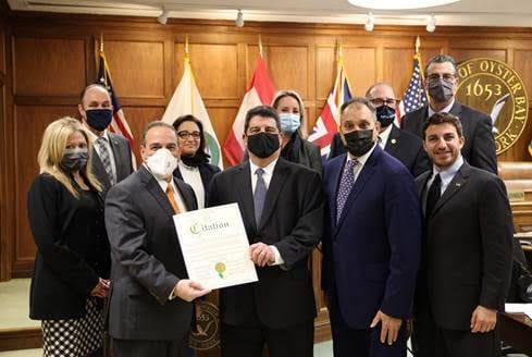 Saladino, Town Board Honor Massapequa Resident For Exemplary Service