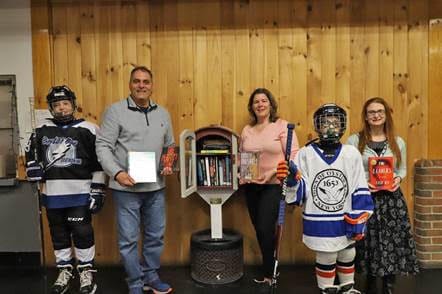 Saladino Unveils ‘Little Lending Library’ At Syosset Skate House