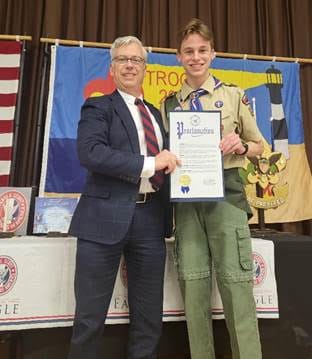 Legislator Flotteron Honors The 100th Eagle Scout With Troop 205