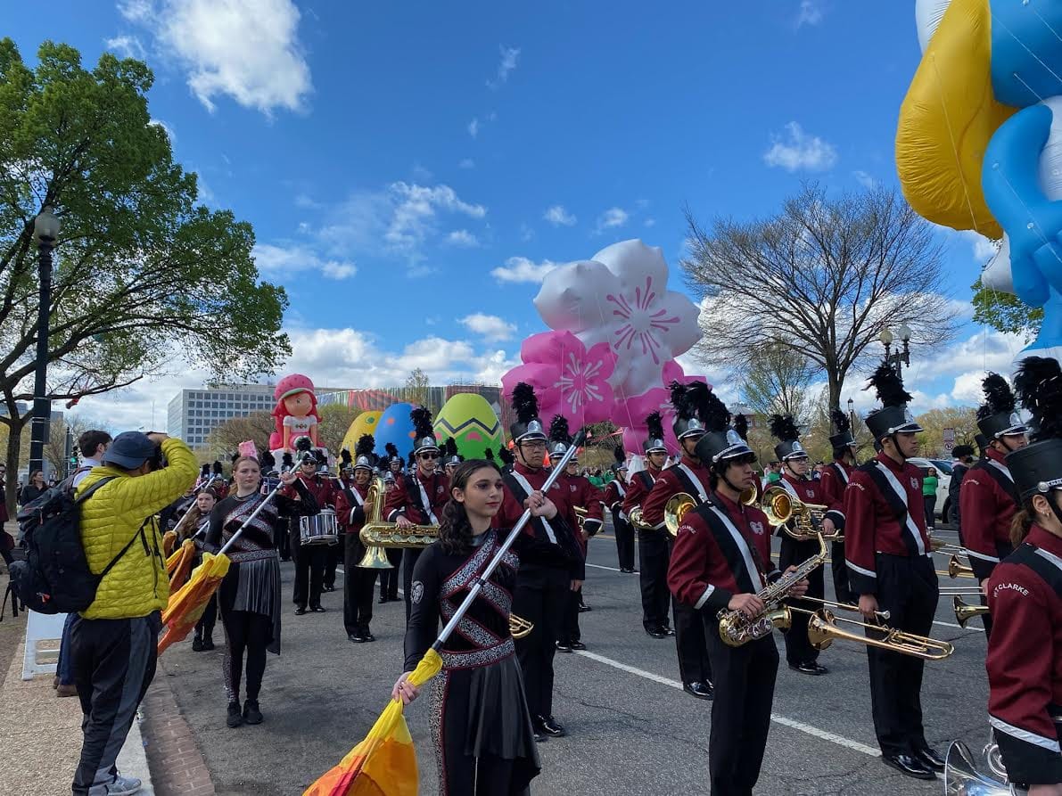 Rams Marching Band Performs At Nationwide Festival