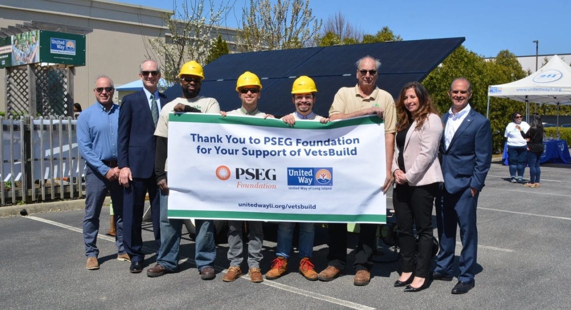 PSEG Foundation Awards United Way Of Long Island $45,000 Grant For Its Vetsbuild Program