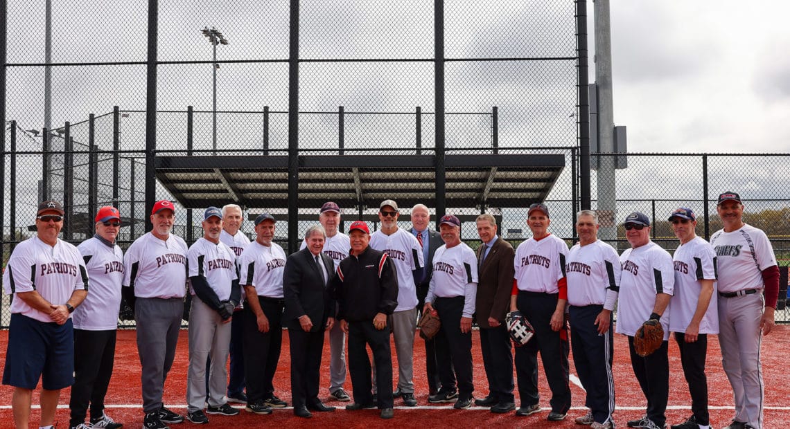The Town Of Smithtown Senior Softball Team Celebrates Opening Day