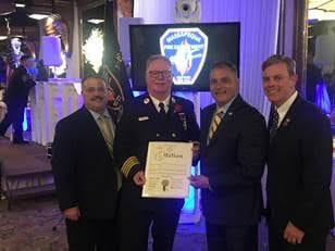 Saladino Honors Outgoing Massapequa Fire Chief For Years Of Service