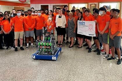 Maier Recognizes Hicksville H.S. Robotics Team For Outstanding Work &#038; Community Service