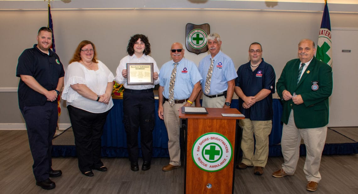 Bay Shore-Brightwaters Rescue Ambulance Youth Squad Awarded FASNY Youth Group Of The Year Award