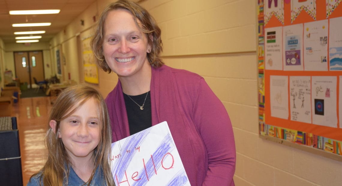 Port Jefferson Fifth Graders Say Hello In Many Languages