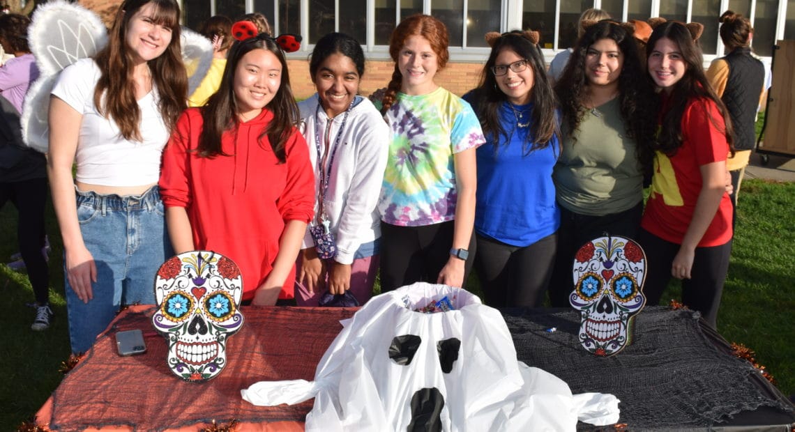 Trick-Or-Treaters Enjoy A Safe Halloween At East Meadow High School