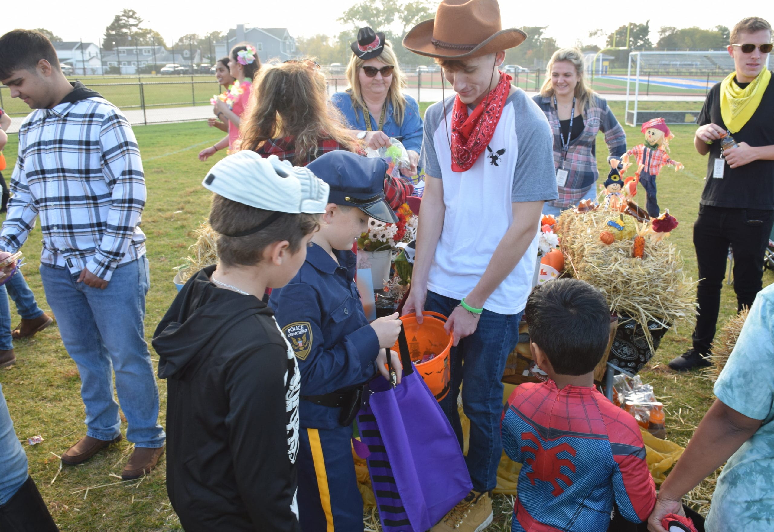 Trick-Or-Treaters Enjoy A Safe Halloween At East Meadow High School