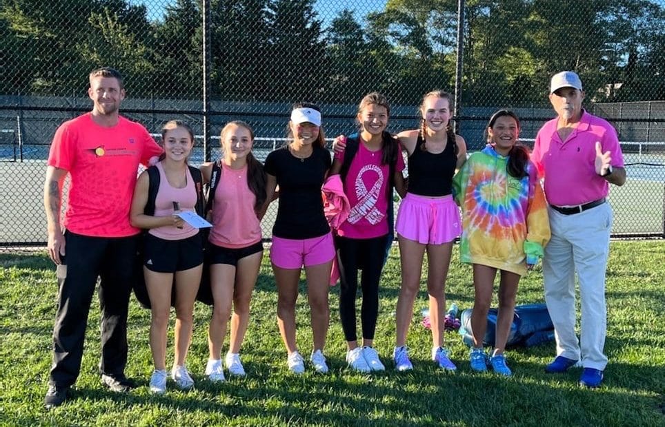 Harborfields Girls Tennis Pair Wins Play For Pink Fundraiser