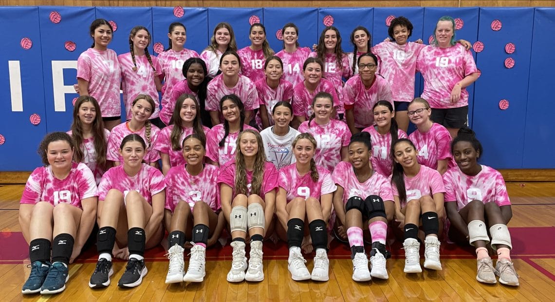 Bellport Volleyball Teams Raise Money For Breast Cancer Research