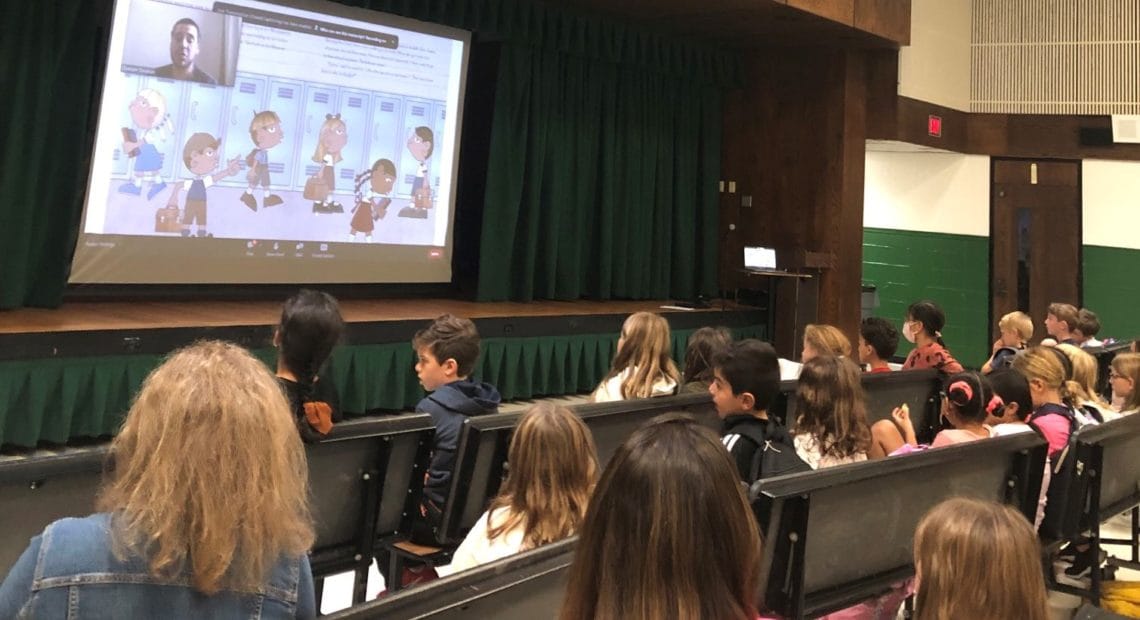 Harborfields Students Connect With Author For Hispanic Heritage Month