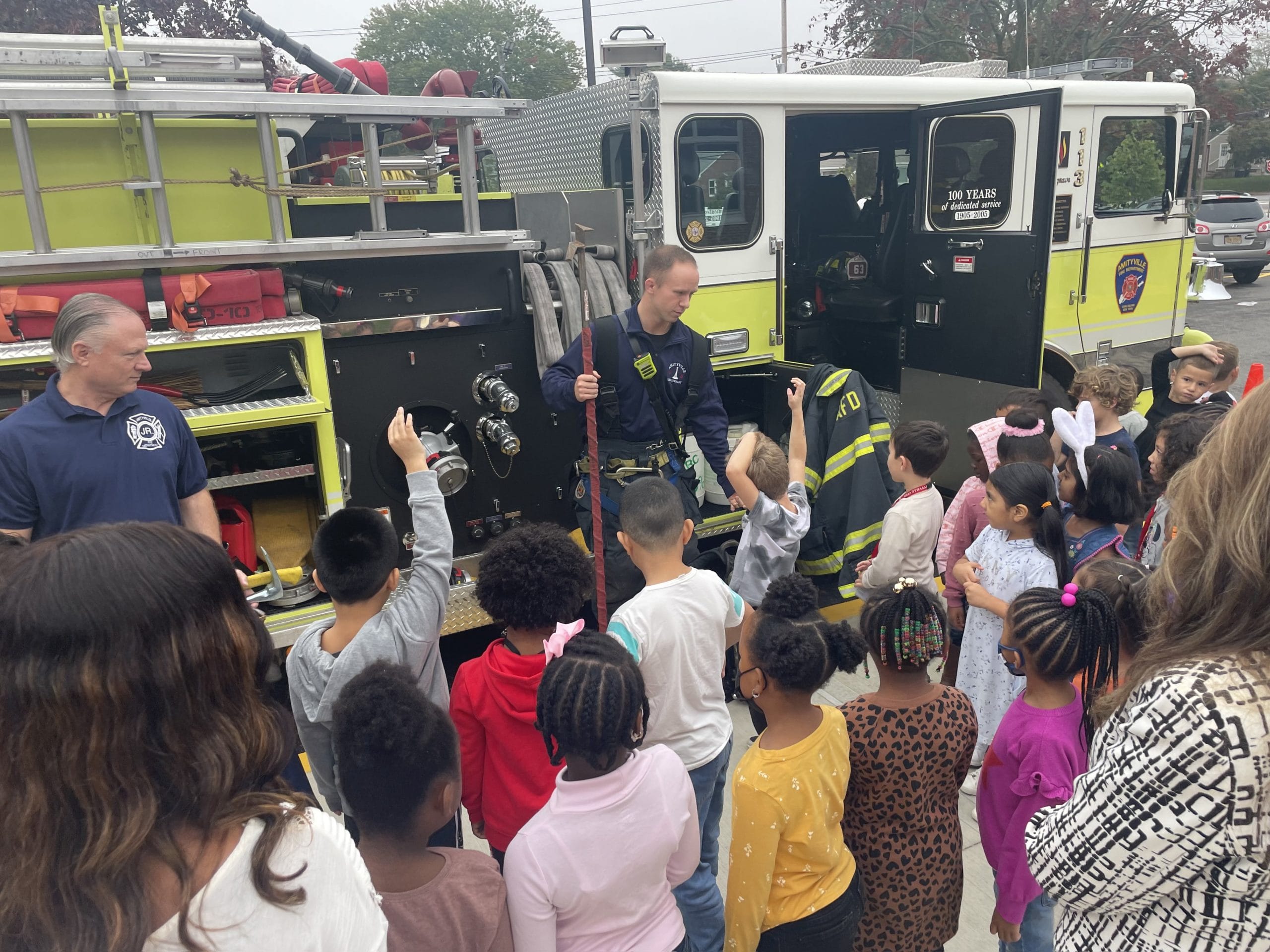 Firefighters Share Fire Prevention Tips At Northwest Elementary School