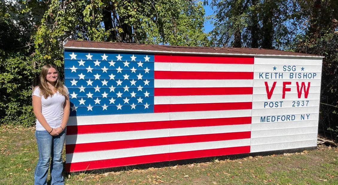 East Islip Art Students Creates Patriotic Mural For VFW Post