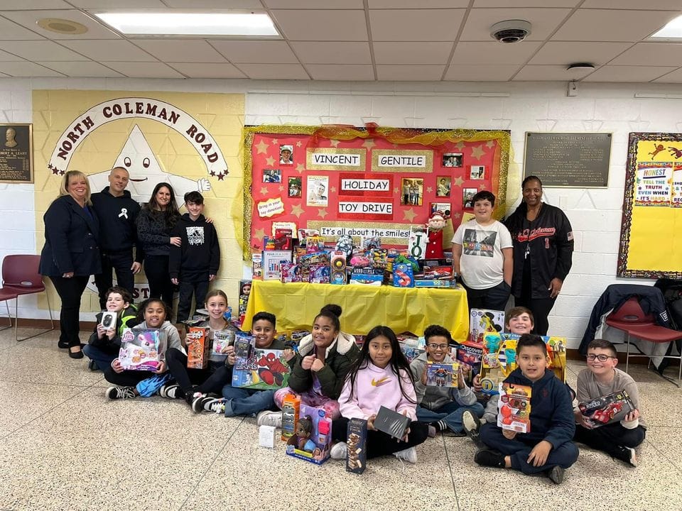 North Coleman Road Elementary School Donates Toys To The Vincent Gentile Memorial Foundation Annual Toy Drive