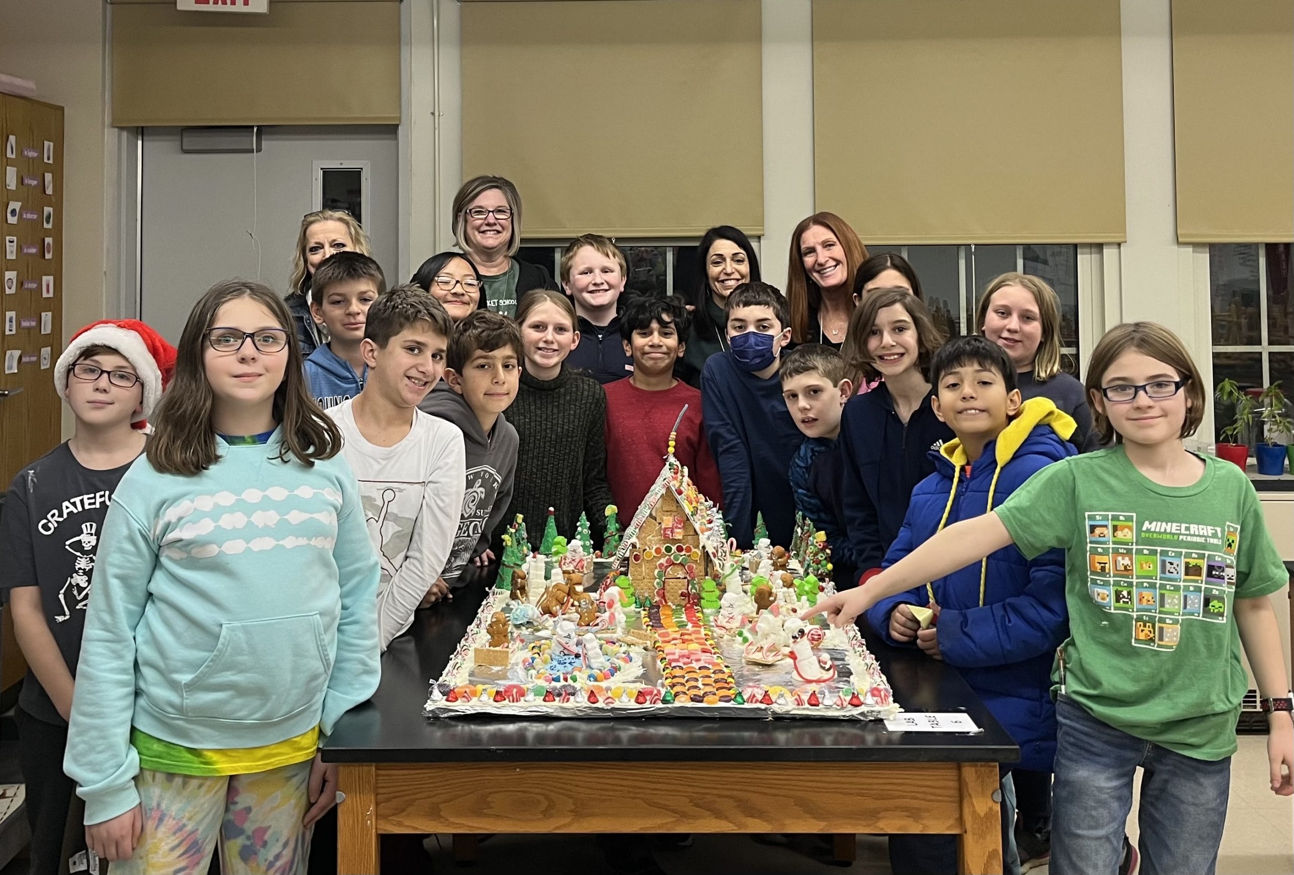 Students Donated Hand-Crafted Gingerbread Villages