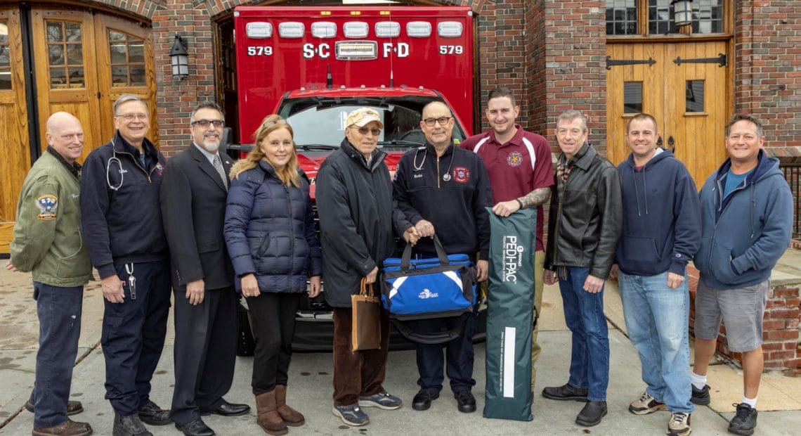 Legislator DeRiggi-Whitton Joins with Kiwanis Club, Locust Valley and Sea Cliff FD Officials To Celebrate Donation Of Pediatric AED Kits