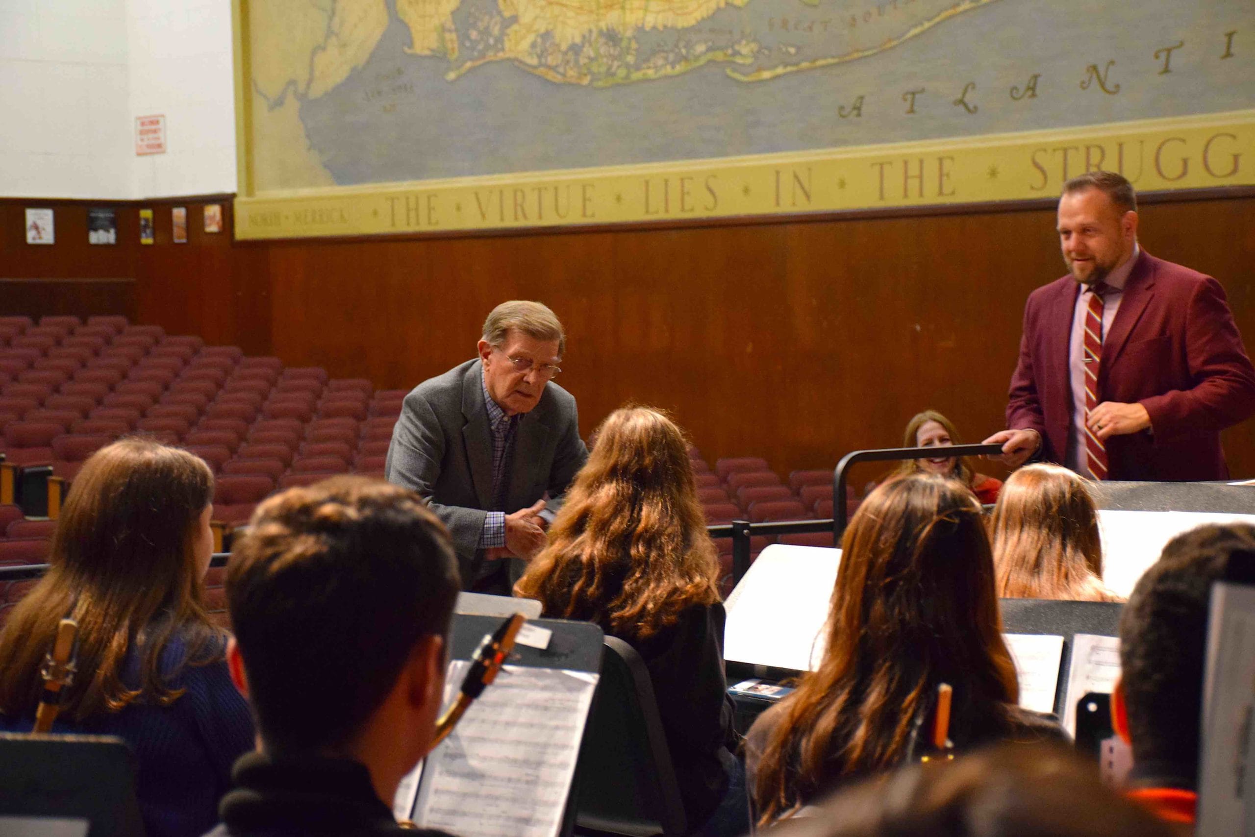 Mepham HS Band Learns From Alumnus Composer