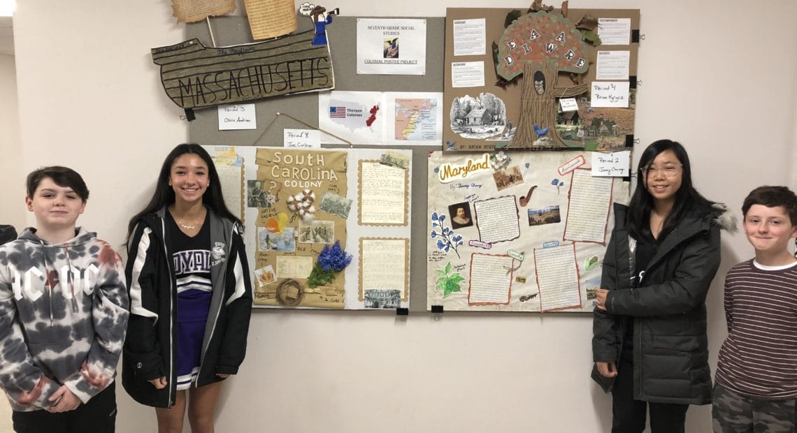 Port Jefferson Students Excel At Colonial Poster Project
