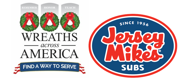 Wreaths Across America Announces Major Donation From Jersey Mike&#8217;s Subs And Issues Challenge To The Public