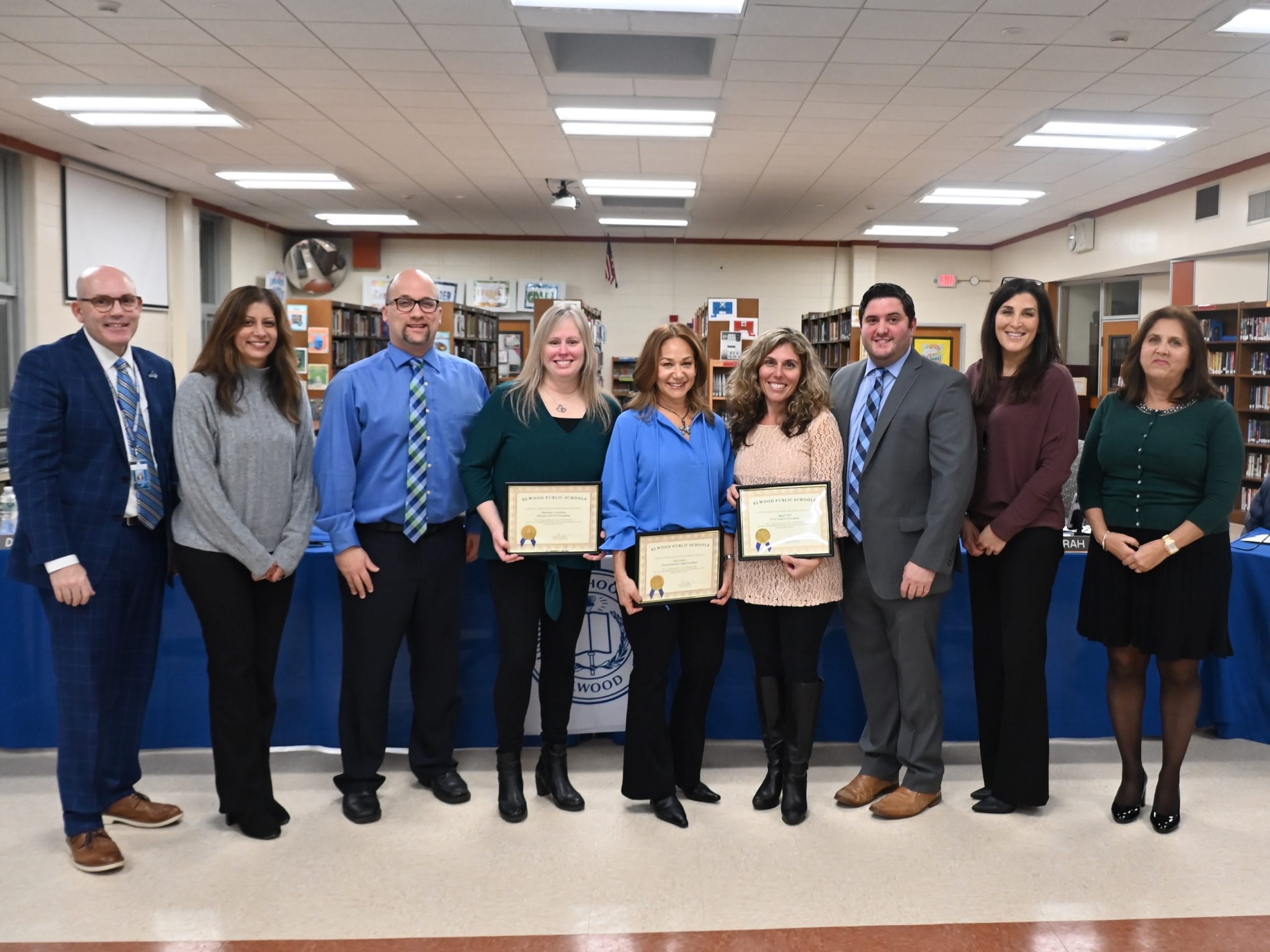 Elwood Board Of Education Honors Assemblyman Stern, PTA Reflections Winners And Parent Groups