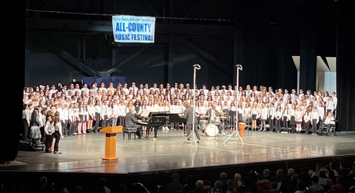 Hicksville Fifth Graders Participate In All-County Music Festival