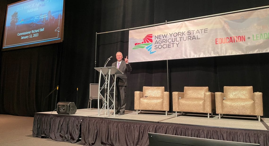 Commissioner Ball Delivers State Of Agriculture Address At 191st Annual New York State Agriculture Society Forum