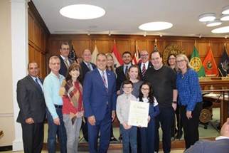 Town Board Recognizes Julianna Tand And Family For Raising $20,000 For Ronald McDonald House